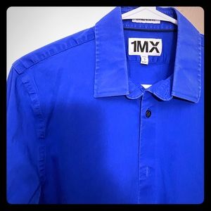Men’s Express 1MX “Cobalt Blue” Dress Shirt